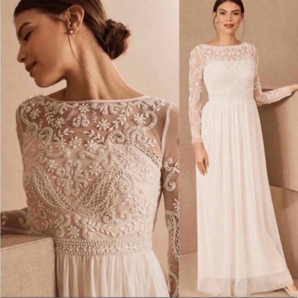BHLDN SINCLAIR WEDDING DRESS SIZE 12